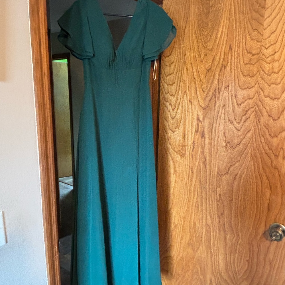 JJs House Teal V-Neck Maxi Dress